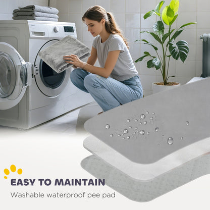 PawHut Steel Dog Whelping Box with Washable Whelping Pad, Wind-Resistant Cloth, for Small, Medium Dogs, 122 x 122 x 60cm