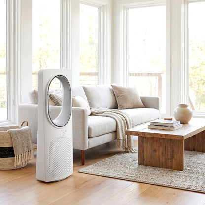 Tower Fan | 36dB Sleep Mode | 45° Oscillation | 3 Speeds & Modes | 15hr Timer | Remote | White