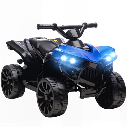 Kids Electric Ride-On ATV | 6V Four-Wheeler Quad Bike with Music & LED Lights, Blue or White