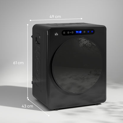 4kg Compact Small Space 40-60℃  Tumble Dryer - Black