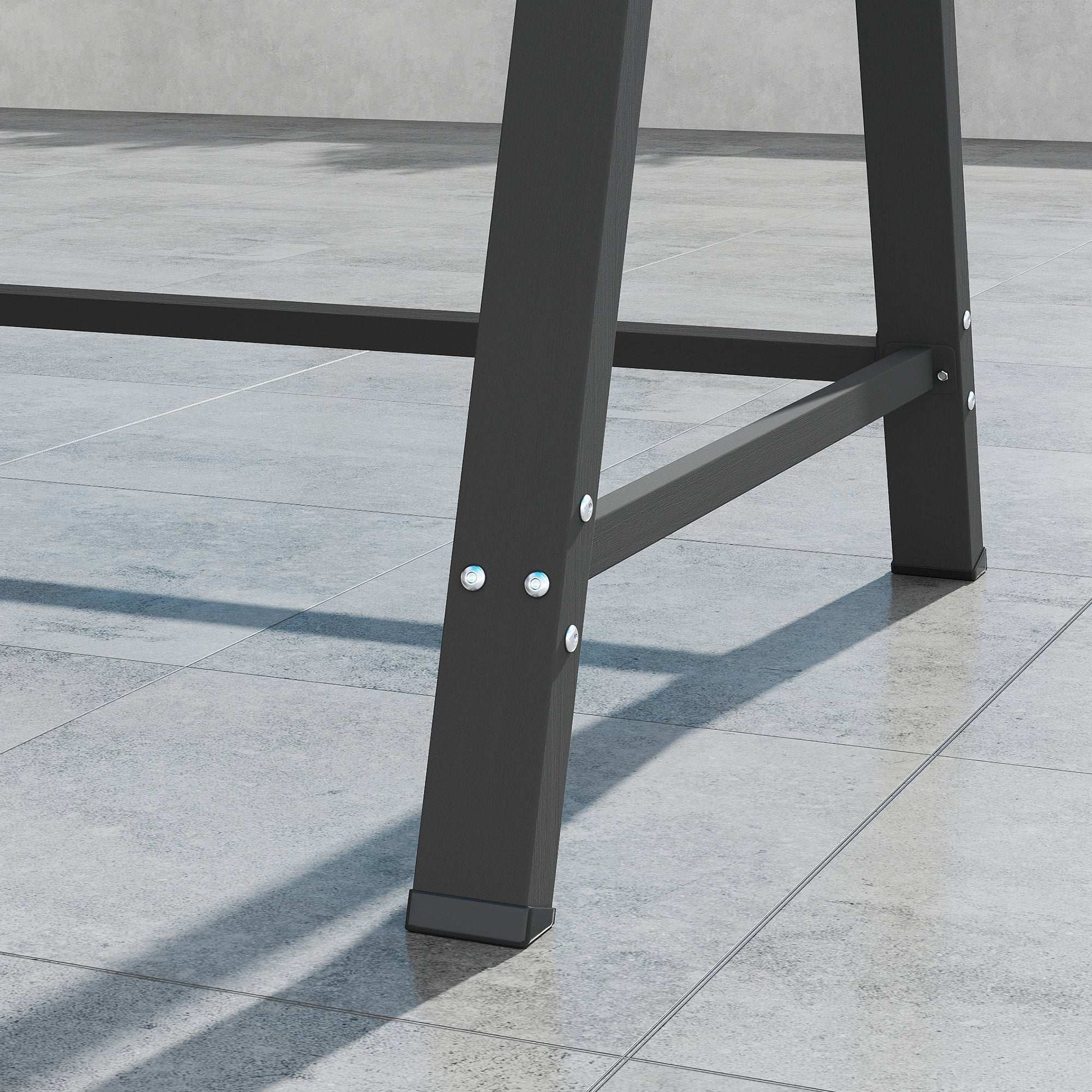 Outsunny Three-Seater Garden Swing Bench, with Adjustable Canopy - Dark Grey