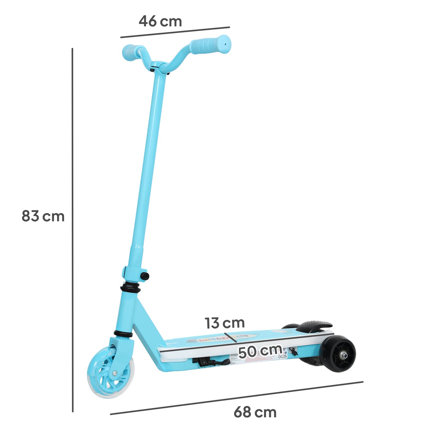 Electric Scooter for Kids Ages 4-7, with Auxiliary Rear Wheels, Flashing LED Light and Electric Brake, Kids Electric Scooter for Boys Girls