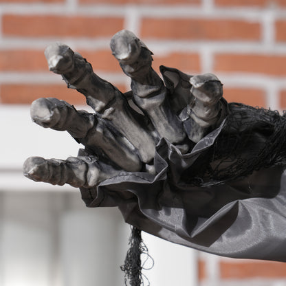 210cm 83" Skeleton Werewolf Outdoor Halloween Decoration, Halloween Animatronic with Sound Activated, Light Up Eyes, Sound Effects, Animated Prop for Haunted House