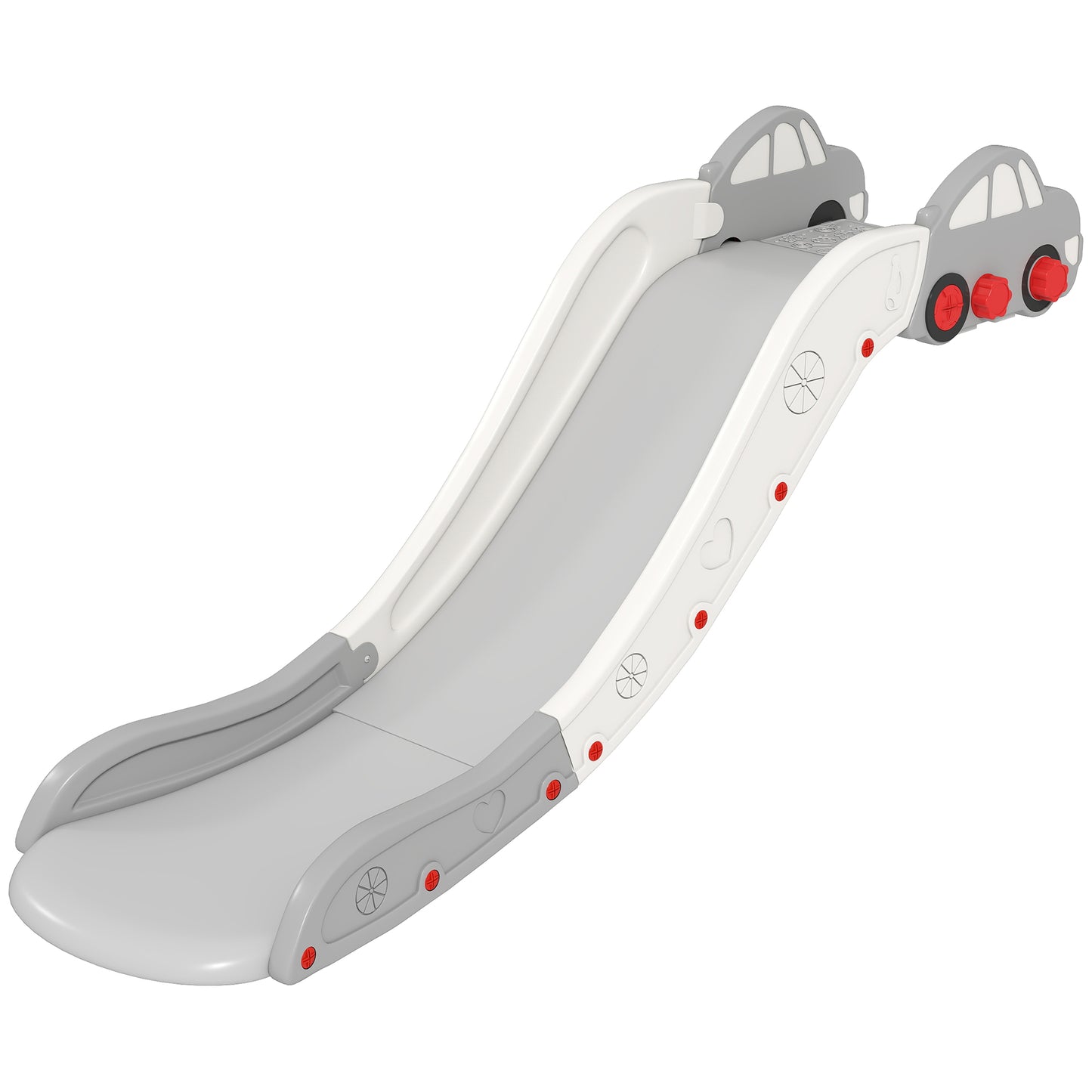 AIYAPLAY Kids Slide for Bed, Sofa, with Extended Length, Easy to assemble and Store, Yellow / Pink / Grey