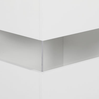 LED Light Sideboard Unit Cabinet - High Gloss White