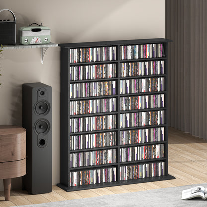 720 CD/396 DVD/396 Blu-ray Storage Unit - Black