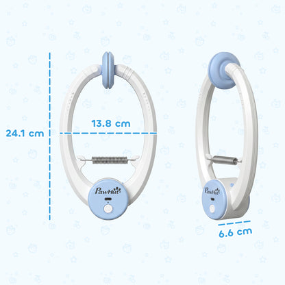 Door Hanging Bouncing Mouse Cat Toy | Touch Sensor | Adjustable Cord | USB-C | 15-Min Timer | White
