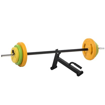 20kg Adjustable Barbell Weights Set with Barbell Jack, Adjustable Weights Set with Non-slip Handle and Fixing Clip, for Home Gym Strength Training