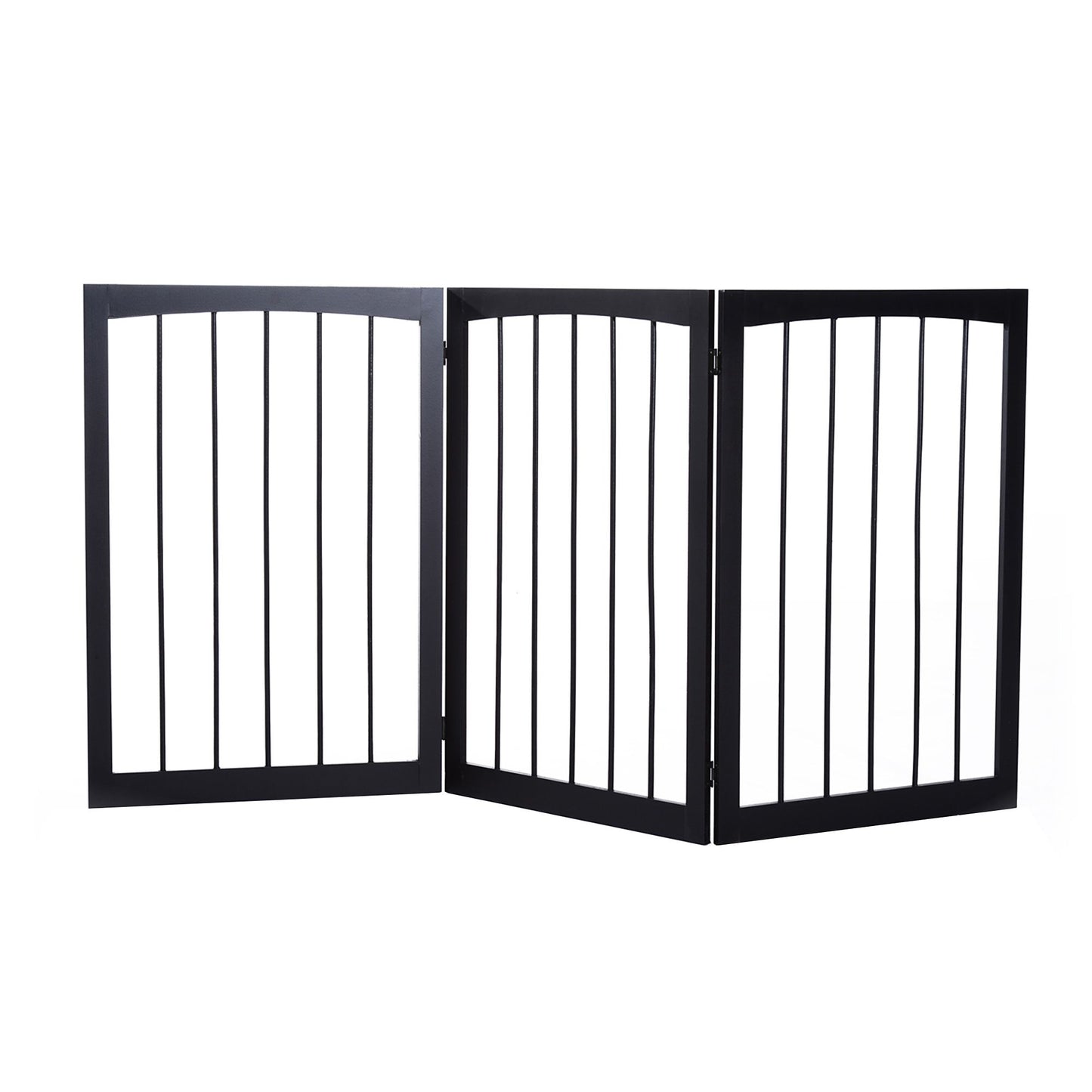 PawHut Free Standing Folding Dog Pet Child Safety Fence Gate Barrier