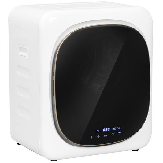4kg Vented Tumble Dryer W/ Deodorise, Smart Mode, 800W Compact Tumble Dryer For Small Spaces, Front Loader For Flat, Home, RVs