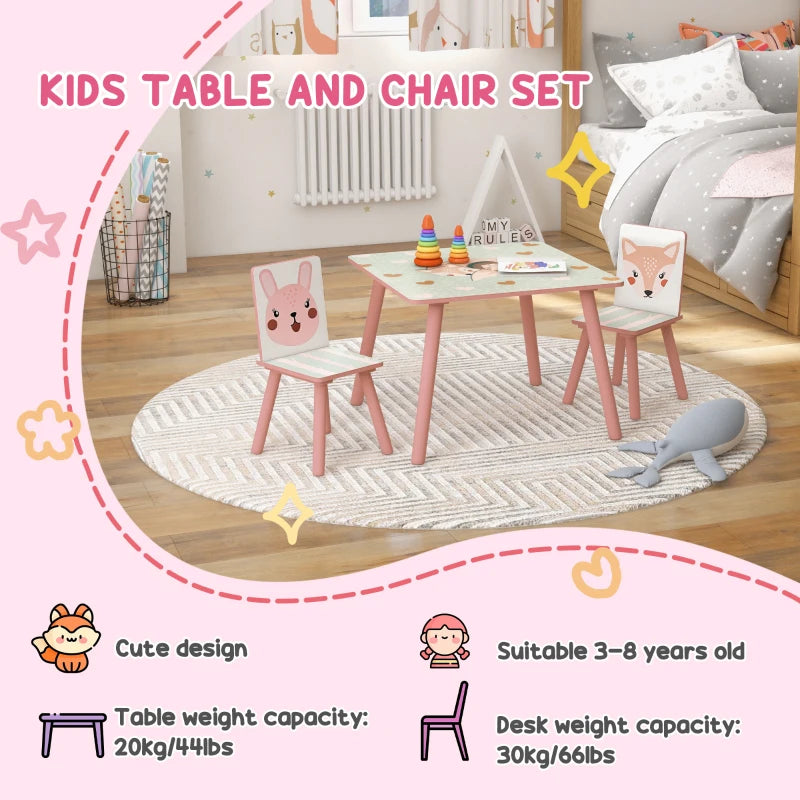 Kids Table and Chair Set And Kids Easel With Paper Roll, Storage Baskets, Kids Activity Furniture Set