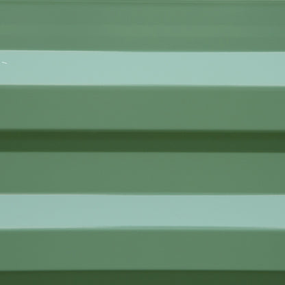 Outsunny Set of 2 291L Raised Garden Bed, Elevated Galvanised Planter Box for Flowers, Herbs, 100x100x30cm, Green