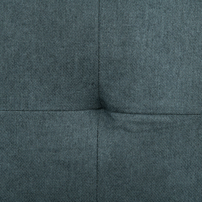 Loveseat Sofa Bed, Convertible Bed Settee with 2 Cushions, Side Pockets for Living Room, Charcoal Grey