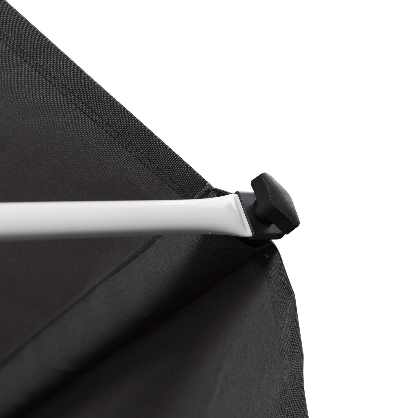 Outsunny Balcony 2 x 1.5m Manual Adjustable Awning DIY Patio Clamp Awning Canopy  Retractable Shade Shelter - Grey