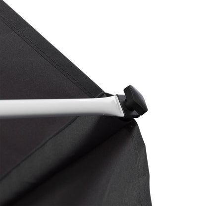 Outsunny Balcony 2 x 1.5m Manual Adjustable Awning DIY Patio Clamp Awning Canopy  Retractable Shade Shelter - Grey