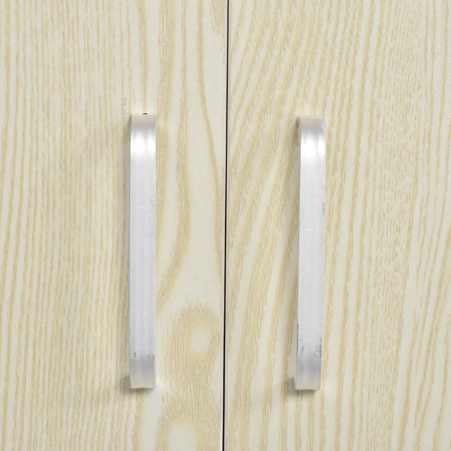 Microwave Stand, Modern Kitchen Storage Unit, Trolley Cart Sideboard w/ Cabinet, Locking Wheels, Shelf for Living Room, Dining Room -Oak Tone