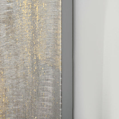 Hand-Painted Metal Canvas Wall Art Grey African Elephant, Wall Pictures for Living Room Bedroom Decor, 100 x 80 cm