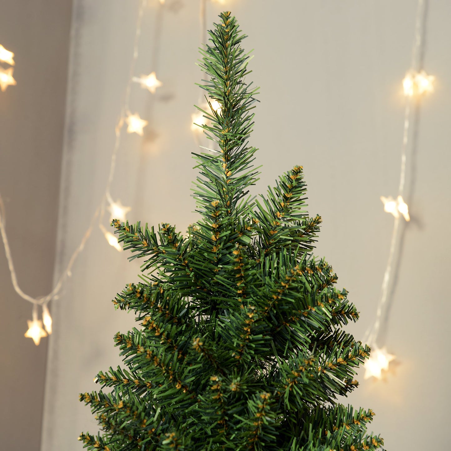 2.1m Artificial Christmas Tree Pine Tree With Plastic Stand-Green