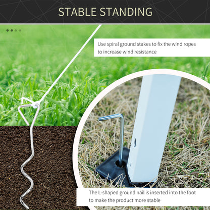 Outsunny 3x3m Pop Up Gazebo W/ Mesh Walls-Tan