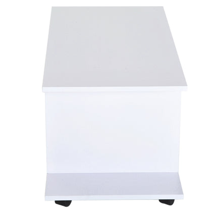 TV Stand With Shelves -White