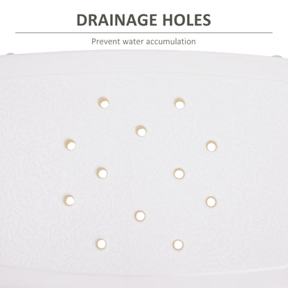 Rectangular Adjustable Height Stabilized Shower Seat Bath Stool Chair