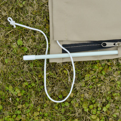 Outsunny Cantilever Umbrella Cover Outdoor Parasol Protector Weatherproof Garden Patio with Rod, Zipper