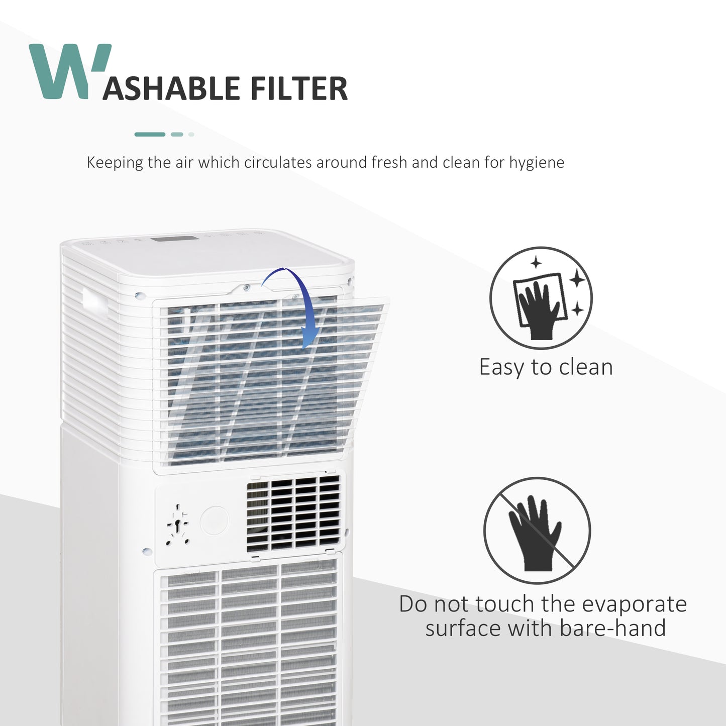 9000 BTU 4-In-1 Compact Portable Mobile Air Conditioner Unit Cooling Dehumidifying Ventilating w/ Fan Remote LED 24Hr Timer Auto Shut-Down
