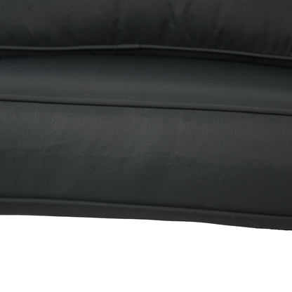 Outsunny 3-Piece Back and Seat Cushion Pillows Replacement, Patio Chair Cushions Set for Indoor Outdoor, Charcoal Grey