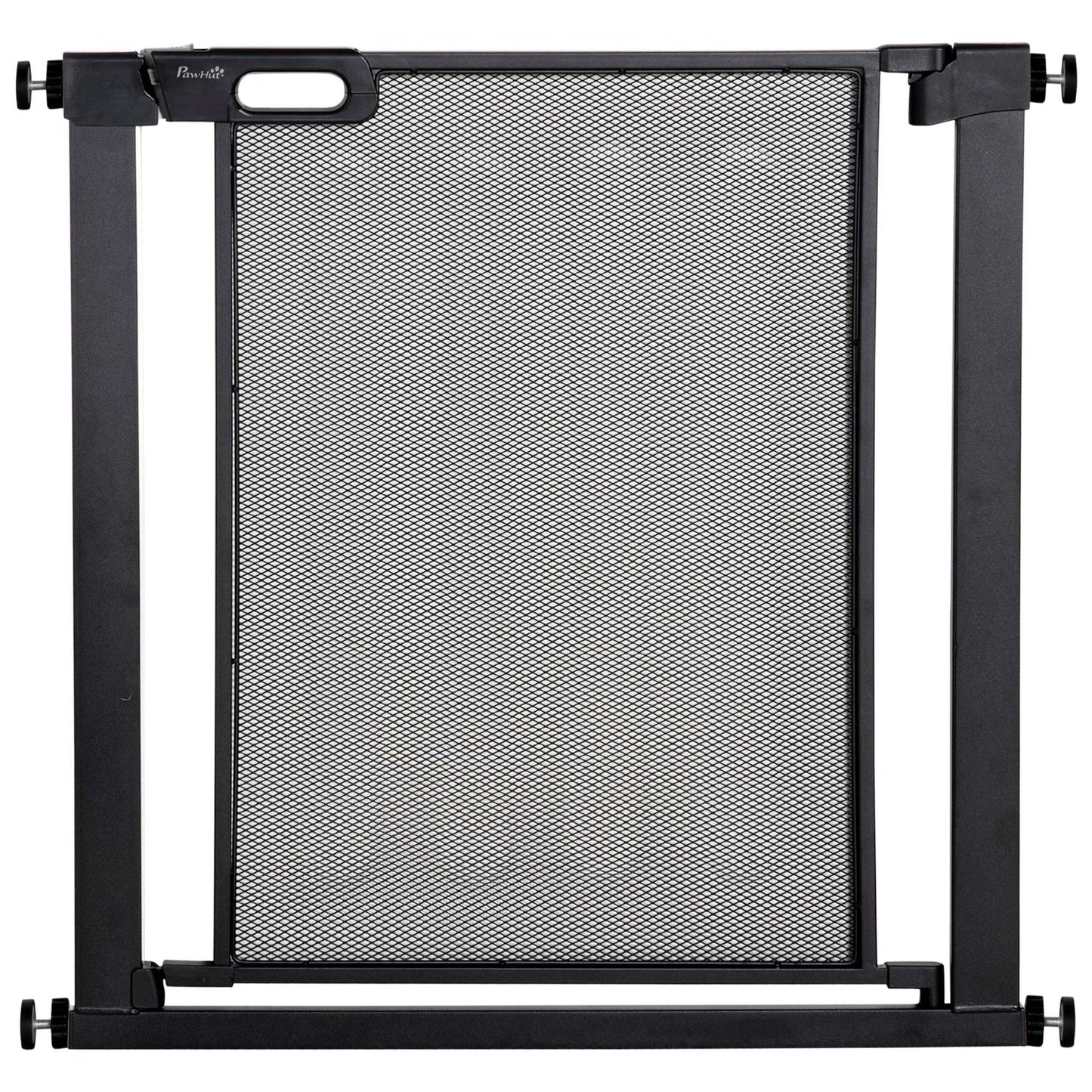 Pressure Fit Safety For Doors Hallways And Stairs Pet Barrier Dog Gate With Auto Close Double Locking Openings 75-82 cm
