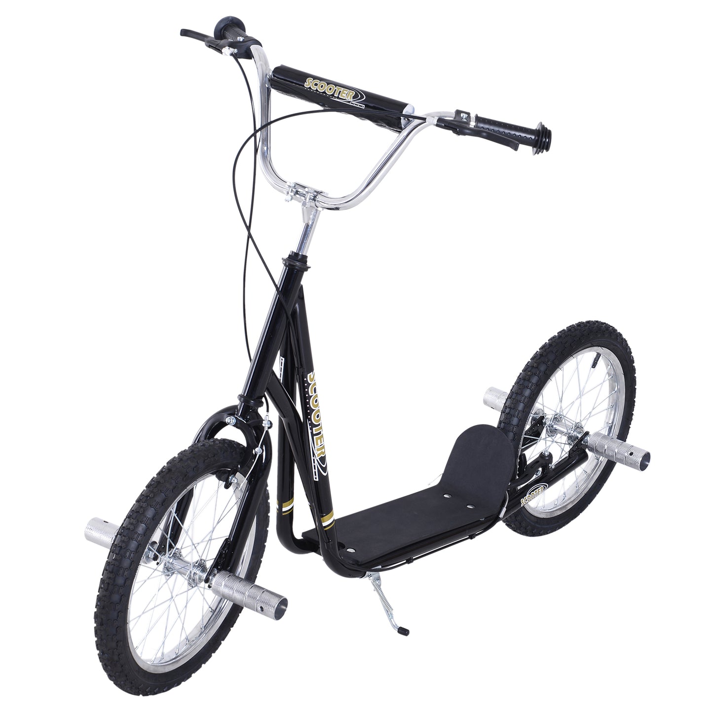 Pneumatic 16" Tyres Scooter-Black