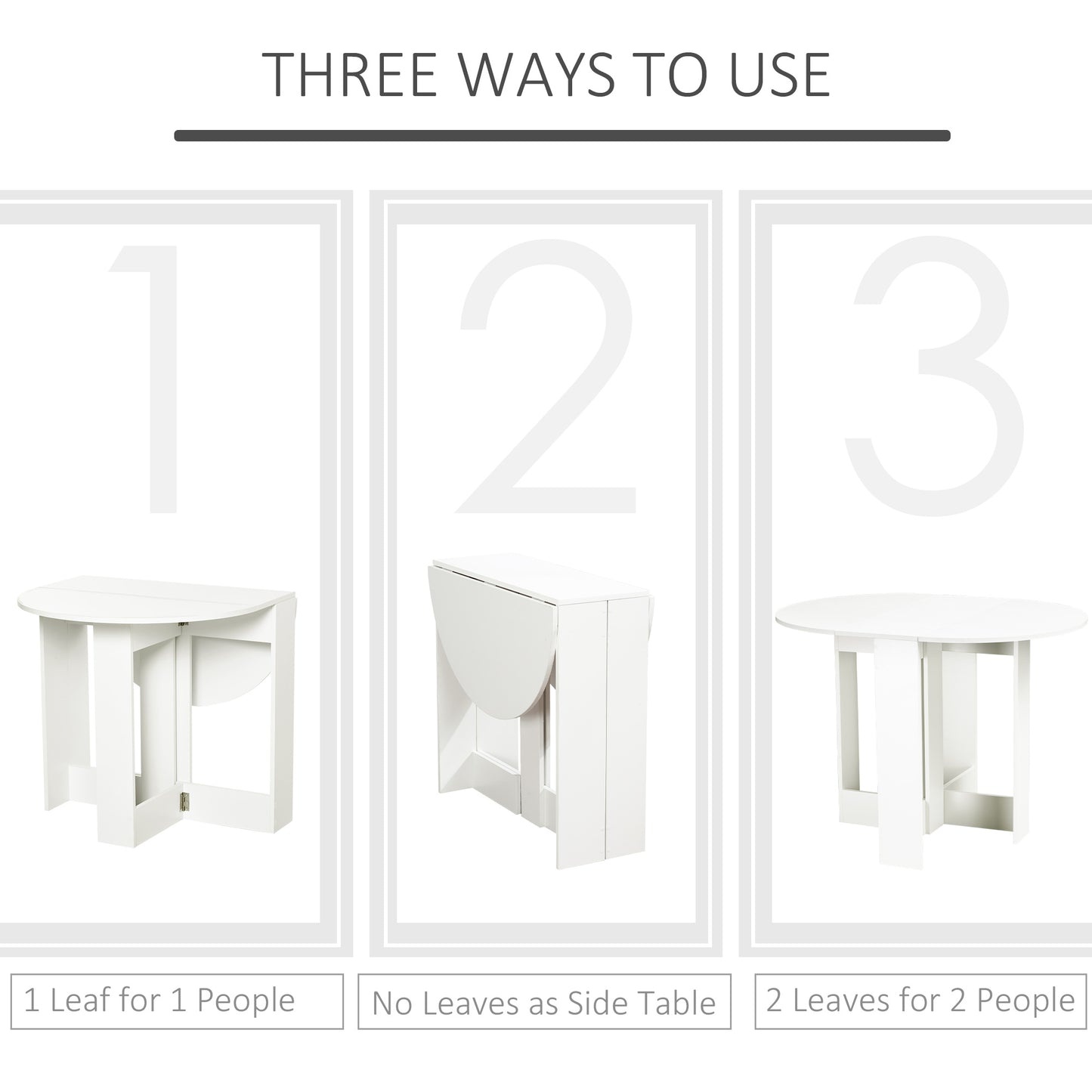 Folding Drop Leaf Dining Table Foldable Bar Table for Small Kitchen Dining Room