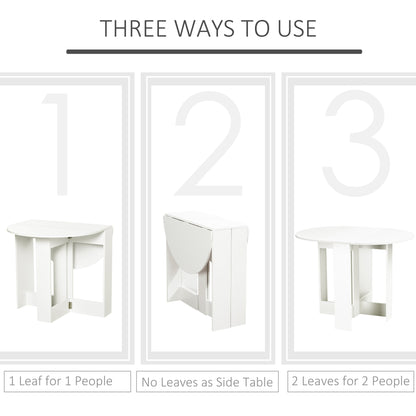 Folding Drop Leaf Dining Table Foldable Bar Table for Small Kitchen Dining Room