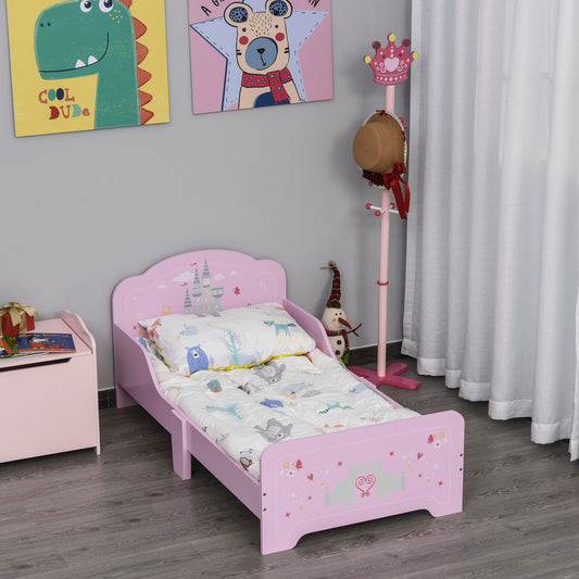 Kids Castle Design Single Bed Pink