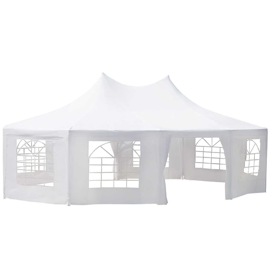 Outsunny 8.9x6.5 m Waterproof Marquee Canopy-White