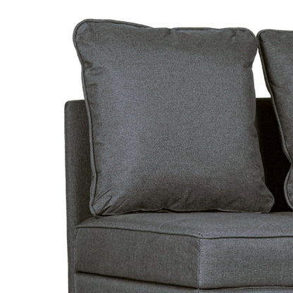 Convertible Chair Bed w/ Seat Thickness, 3-in-1 Multi-Functional Sleeper, Recliner Loveseat w/ 5-level Adjustable Backrest, Pillows, Grey