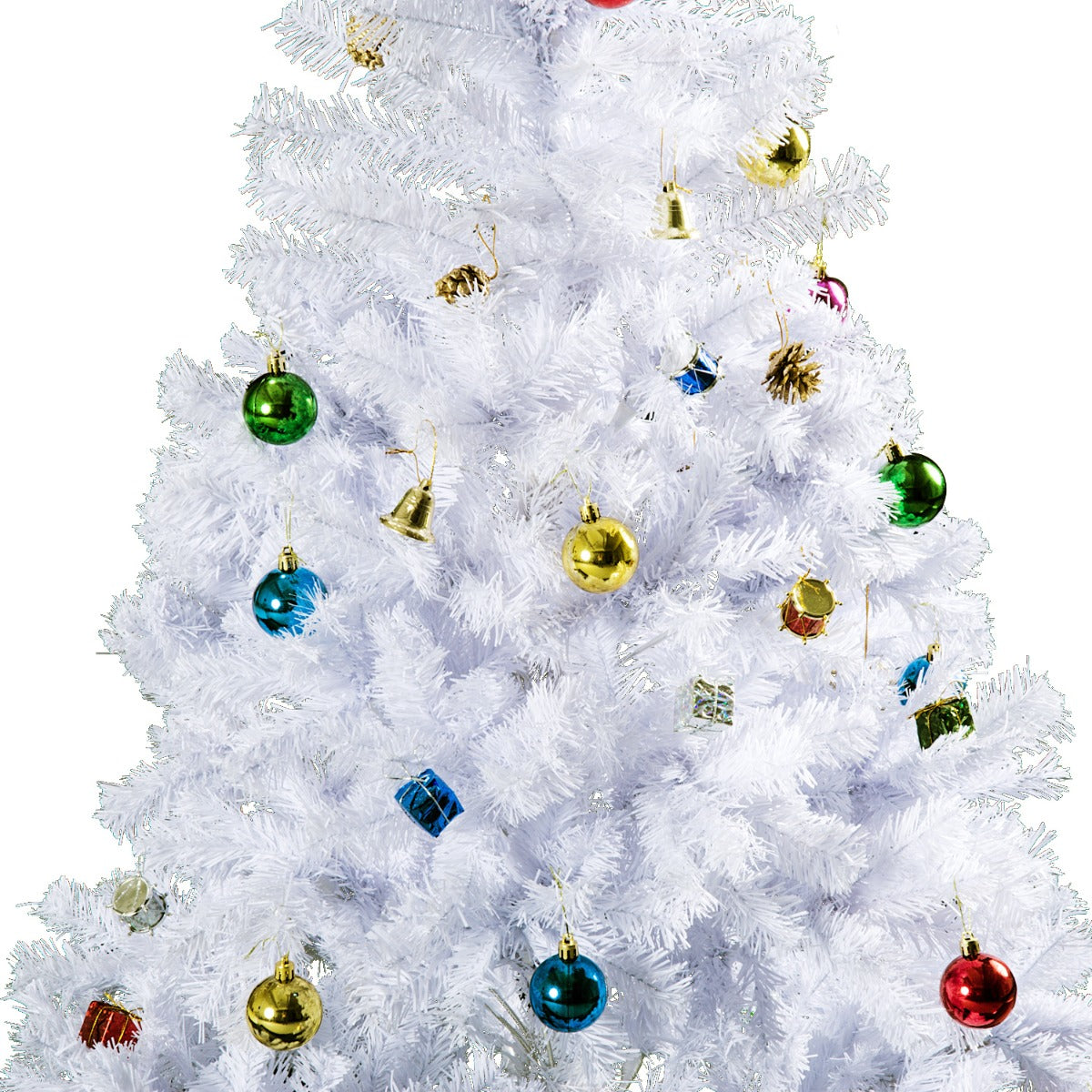 6ft Snow Artificial Christmas Tree With Metal Stand Decorations Home Seasonal Elegant Faux