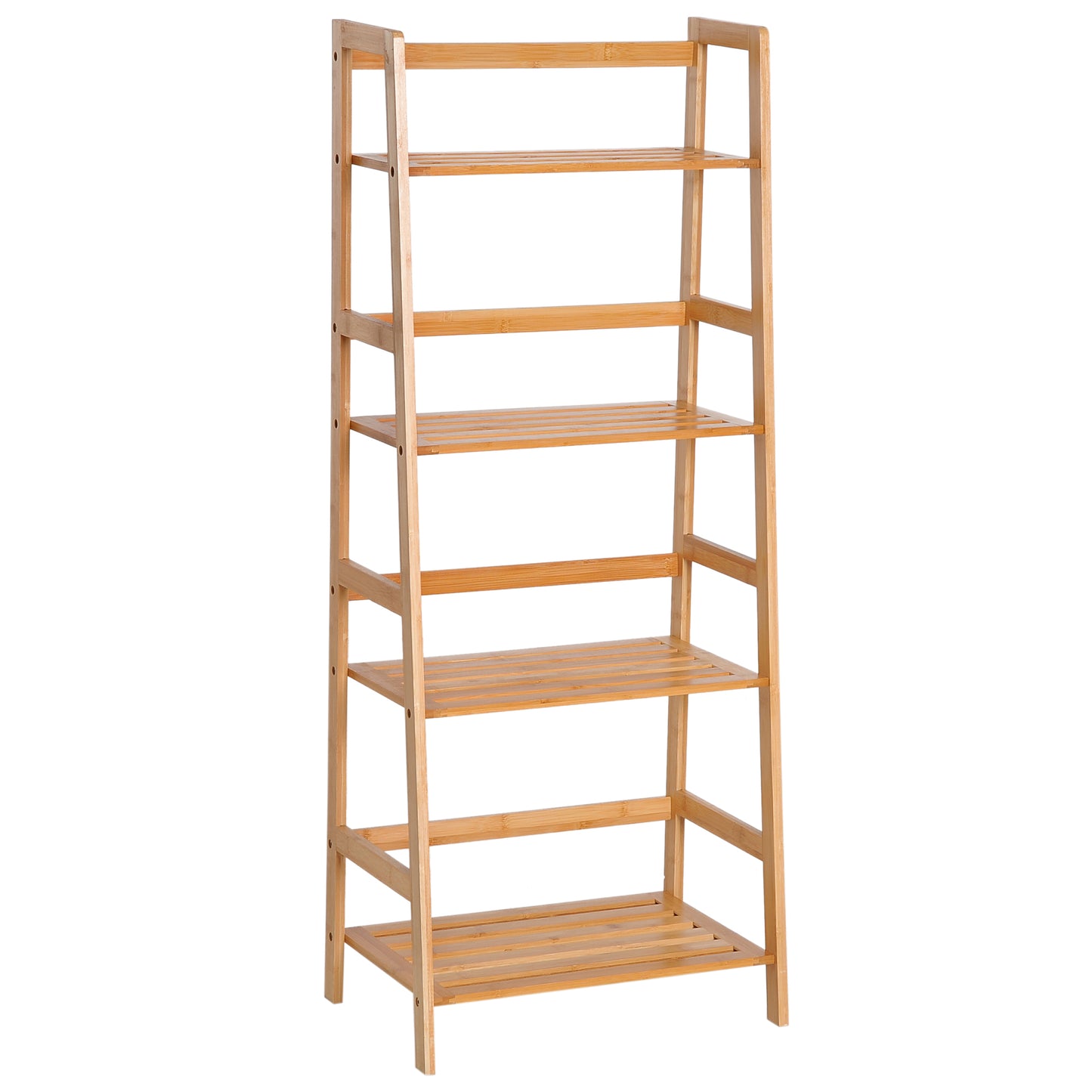 4 Tier Ladder Shelf Unit Storage DIY Plant Shelving Stand Holder Organiser
