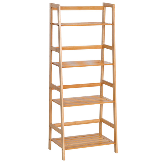 4 Tier Ladder Shelf Unit Storage DIY Plant Shelving Stand Holder Organiser