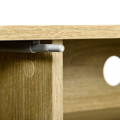 Floating TV Stand Cabinet for TVs up to 60", Wall Mounted TV Unit with Open Shelf, Storage Cupboards and Cable Management