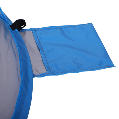 Outsunny 1-2 Person Pop up Tent Beach Tent Hiking UV 30+ Protection Patio Sun Shelter Portable Automatic - Blue
