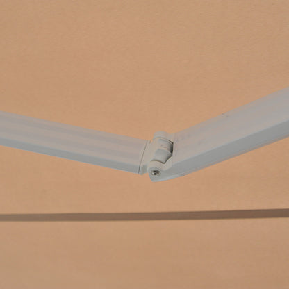 Outsunny 3.5Lx2.5M Retractable Awning-Cream White