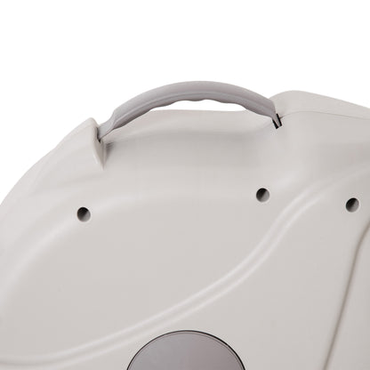 Outsunny Retractable Hose Reel w/ Any Length Lock, Auto Rewind Slow Return System, and 180° Swivel Wall Mounted Bracket, 10m+1.6m