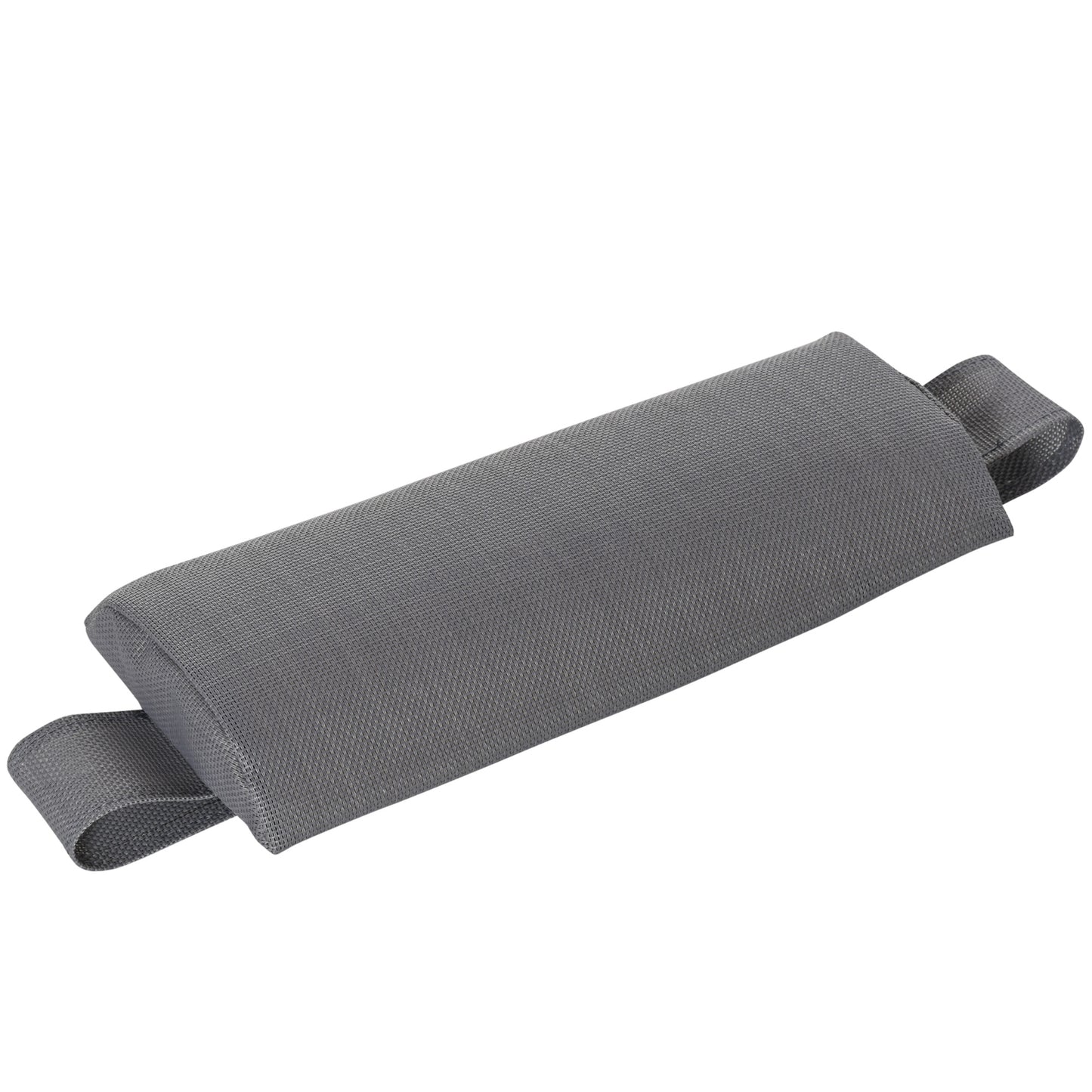 Outsunny Foldable Garden Lounger Camping Bed Cot w/ Pillow 5-Level Adjustable Back Aluminium Frame, 76H x 170L x 60W Grey