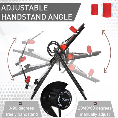 Steel Adjustable Gravity Inversion Table Red / Black