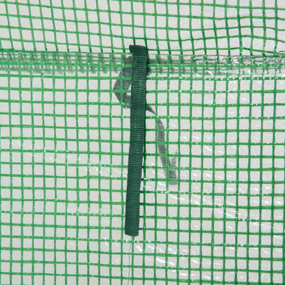 Outsunny 100 x 50 x 150cm Greenhouse Steel Frame PE Cover with Roll-up Door Outdoor for Backyard, Balcony, Garden, Green / Transparent