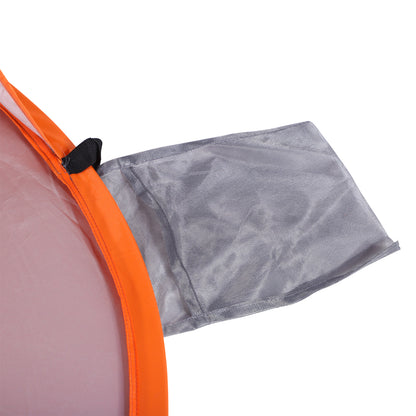 Outsunny 1-2 Person Pop up Beach Tent Hiking UV 30+ Protection Patio Sun Shelter Portable Automatic - Orange