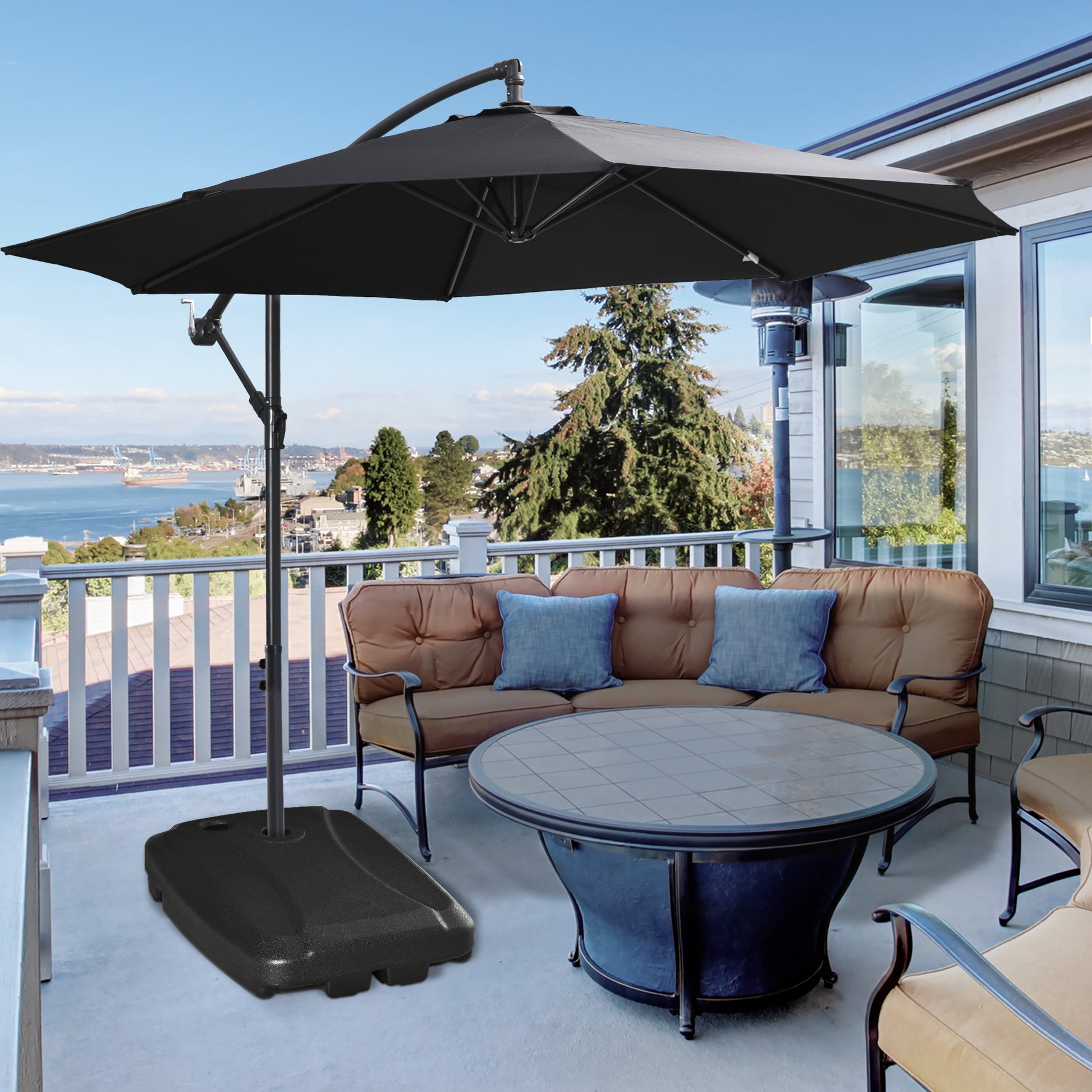 adams patio umbrella stand Outsunny 7kg Outdoor Umbrella Base Portable Umbrella Stand Weights for – Adams Allsorts