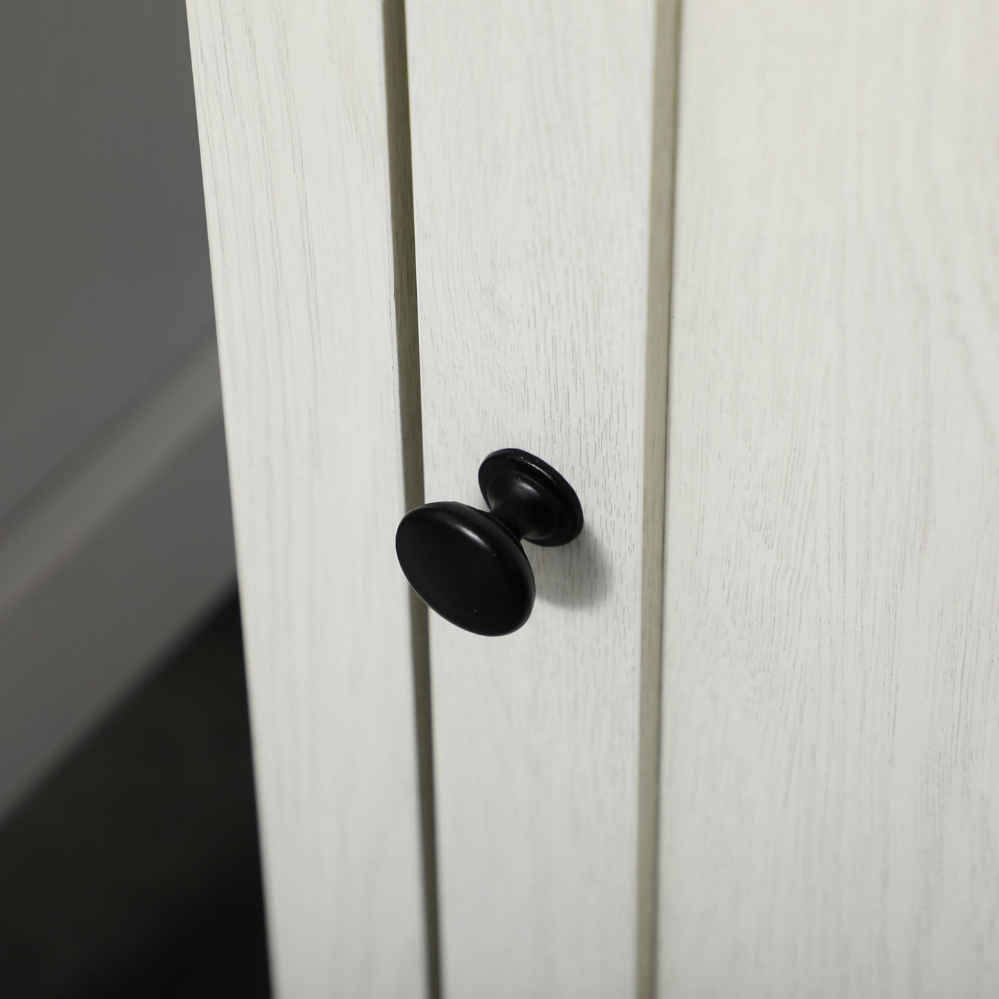 Kleankin Bathroom Cabinet, Tall Storage Cabinet With Door and Adjustable Shelves, 39.5 x 30 x 160 cm, White