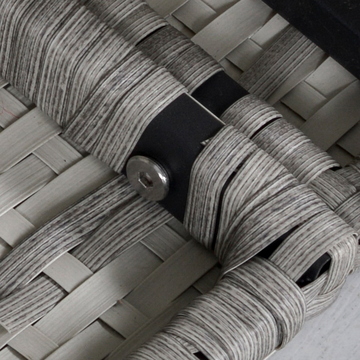 Outsunny 6 Piece Outdoor Patio PE Rattan Wicker Tempered Glass Dining Table Sets for Garden Backyard w/ Cushions & Mixed Grey