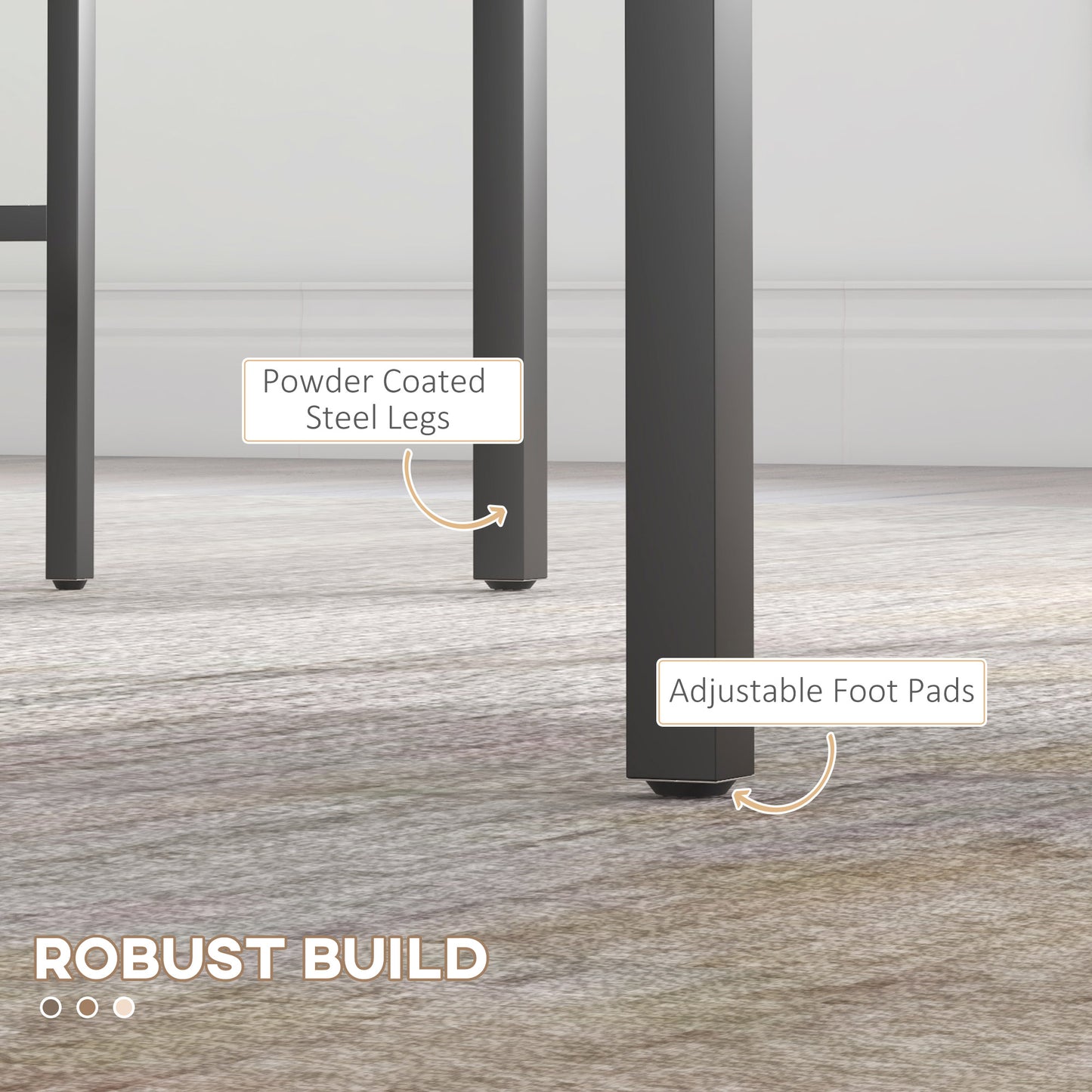 Retro Style Four Piece Dining Set With Table 2 Chairs And Bench